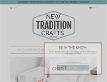 Tablet Screenshot of newtraditioncrafts.com